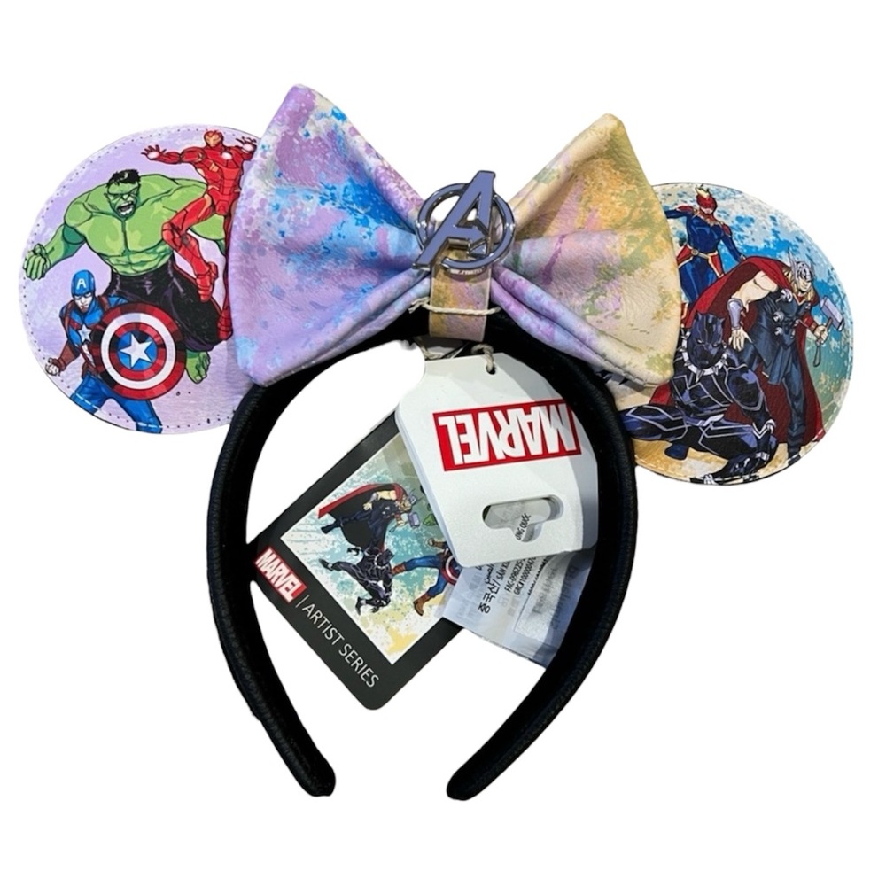 Loungefly Marvel Disney Ears Headband with Bow Women Artist Series Avengers